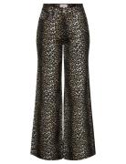 Carmadison Hw Wide Aop Long Pnt Bottoms Trousers Wide Leg Black ONLY C...