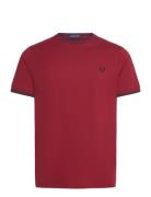 Twin Tipped T-Shirt Designers T-shirts Short-sleeved Burgundy Fred Per...