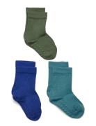 Sock 3 P Sb Solid Antislip Socks & Tights Socks Multi/patterned Lindex