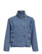 Objtilla Gro L/S Lo Denim Jacket Noos Dongerijakke Denimjakke Blue Obj...