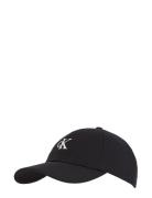 Monogram Embroidery Baseball Cap Accessories Headwear Caps Black Calvi...