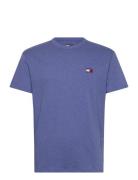 Tjm Reg Badge Tee Ext Tops T-shirts Short-sleeved Blue Tommy Jeans