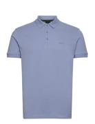 Paddy Sport Polos Short-sleeved Blue BOSS