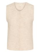 Pimirapw Wa Vests Knitted Vests Beige Part Two