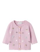 Nbfbilili Ls Knit Card Tops Knitwear Cardigans Pink Name It