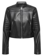 Onlsaramy Faux Leath Moto Jacket Cc Otw Skinnjakke Skinnjakke Black ON...