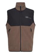 Halo Blocked Fleece Vest Sport Vests Brown HALO