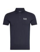 Polo Shirt Tops Polos Short-sleeved Navy EA7