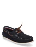 Th Boat Shoe Core Suede Båtsko Sko Navy Tommy Hilfiger