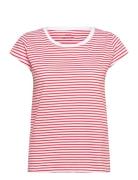 Organic Jersey Stripe Teasy Tee Fav Tops T-shirts & Tops Short-sleeved...