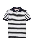 Flag Polo Ss Tops T-shirts Polo Shirts Short-sleeved Polo Shirts Navy ...