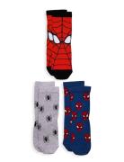 Sock 3 P Sb Spiderman Socks & Tights Socks Multi/patterned Lindex