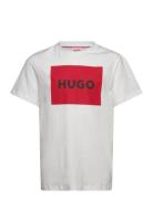 Short Sleeves Tee-Shirt Tops T-shirts Short-sleeved White Hugo Kids