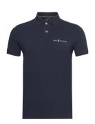 Bowman Logo Polo Sport Polos Short-sleeved Navy Sail Racing