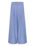 Vittamw High Wide Pant Bottoms Trousers Wide Leg Blue My Essential War...