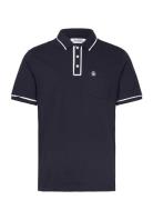 Earl Tncl Piq Sticke Tops Polos Short-sleeved Navy Original Penguin