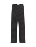 Joellegz Pinstripe Mw Pants Noos Bottoms Trousers Straight Leg Black G...