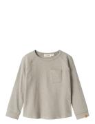 Nmmdias Ls Top Lil Tops T-shirts Long-sleeved T-shirts Grey Lil'Atelie...