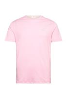 Contrast Logo Ss T-Shirt Tops T-shirts Short-sleeved Pink GANT