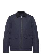 Classic Quilted Jacket Vattert Jakke Navy Lexington Clothing