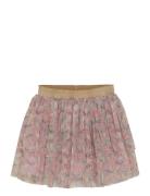 Skirt W. Aop Dresses & Skirts Skirts Short Skirts Purple Minymo