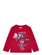 Tshirt Tops T-shirts Long-sleeved T-shirts Red Spider-man