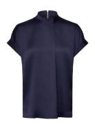 Opium Top Tops Blouses Short-sleeved Navy Dante6