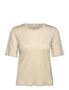 Wiley Tee Tops T-shirts & Tops Short-sleeved Cream Twist & Tango