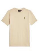 Plain T-Shirt Tops T-shirts Short-sleeved Beige Lyle & Scott