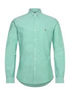 Slim Fit Oxford Shirt Tops Shirts Casual Green Polo Ralph Lauren