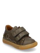 Shoes - Flat - With Velcro Lave Sneakers Khaki Green ANGULUS