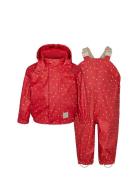 Oddy Set Outerwear Rainwear Rainwear Sets Red MarMar Copenhagen