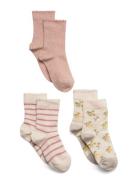 Thora Socks - 3-Pack Socks & Tights Socks Pink Mp Denmark