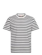 Striped T-Shirt Héritage Designers T-shirts Short-sleeved White Armor ...