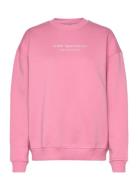 Serif Sweatshirt Sport Sweat-shirts & Hoodies Sweat-shirts Pink Aim´n