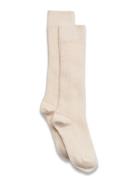 Inger Knee Socks Socks & Tights Socks Cream Mp Denmark