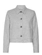 Mschhenrike Blazer Tops Overshirts Grey MSCH Copenhagen