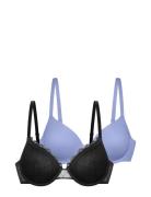 Imani-2Pp Demi Lingerie Bras & Tops Wired Bras Blue Dorina