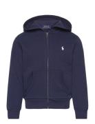 French Terry Full-Zip Hoodie Tops Sweat-shirts & Hoodies Hoodies Navy ...