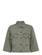 Mmpenn Dyed Jacket Dongerijakke Denimjakke Khaki Green MOS MOSH