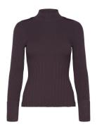 Vienne Tops Knitwear Turtleneck Burgundy Reiss