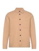 Sdoliver Waffle Tops Overshirts Beige Solid