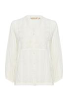 Cuamilla Shirt Tops Blouses Long-sleeved White Culture