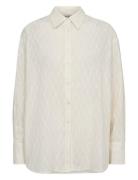 Mmbritze Cotton Shirt Tops Shirts Long-sleeved Cream MOS MOSH