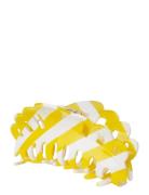 Emma Striped Giga Accessories Hair Accessories Hair Claws Yellow SUI A...