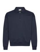 Sdowney Tops Sweat-shirts & Hoodies Sweat-shirts Navy Solid