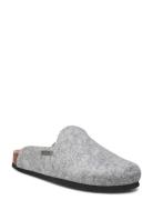 Felt Slipper W Slippers Tøfler Grey Exani