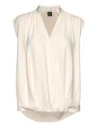 B Lia Tops Blouses Sleeveless Cream BOSS