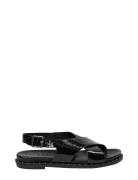 Margotsw Sandal Flate Sandaler Black Sofie Schnoor