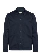 Sdossie Overshirt Tops Overshirts Navy Solid